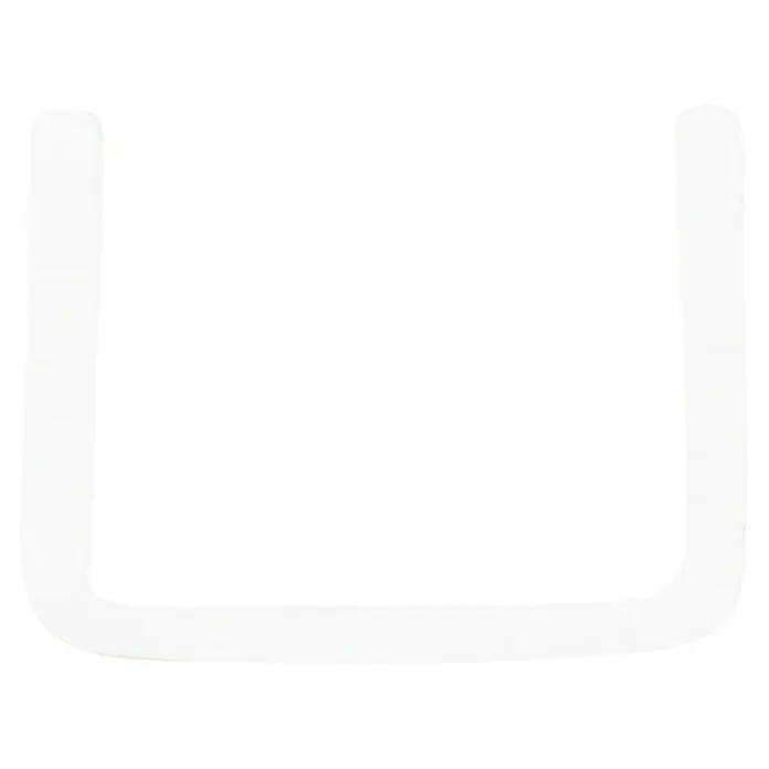U-profiel Plaat < 12 mm - l x b x h: 260 cm x 15 mm x 12 mm, Kunststof, Wit - Vooraanzicht