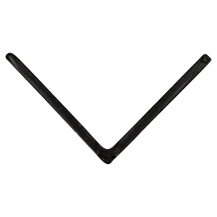 Hoekprofiel Zwart 260 cm - l x b x h: 260 cm x 15 mm x 15 mm, Kunststof - Vooraanzicht