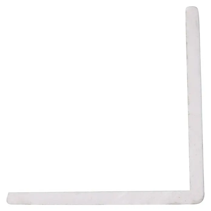 Hoekprofiel - l x b x h: 260 cm x 15 mm x 15 mm, Kunststof, Wit - Vooraanzicht