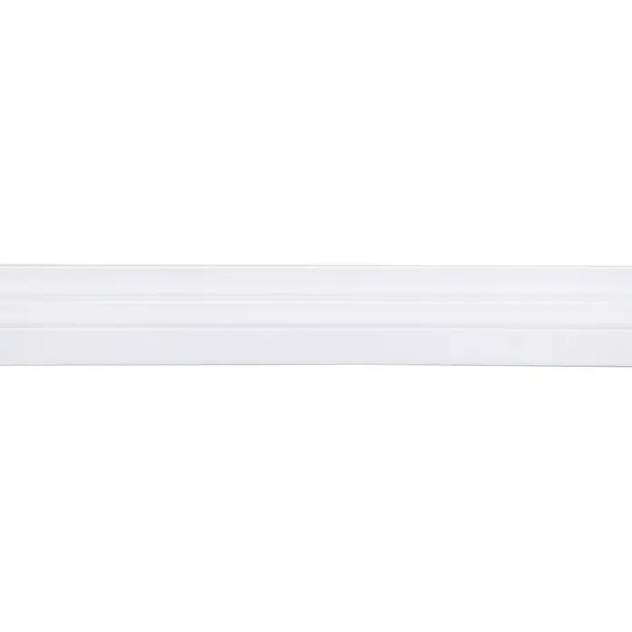 Profiel Schuif Onderrail Ondiep 10 mm - l x b x h: 260 cm x 27 mm x 8,5 mm, Kunststof, Wit - Close-up