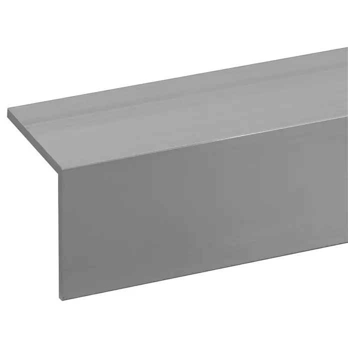 Hoekprofiel Alu - l x b x h: 200 cm x 30 mm x 30 mm, Aluminium, Grijs - Close-up