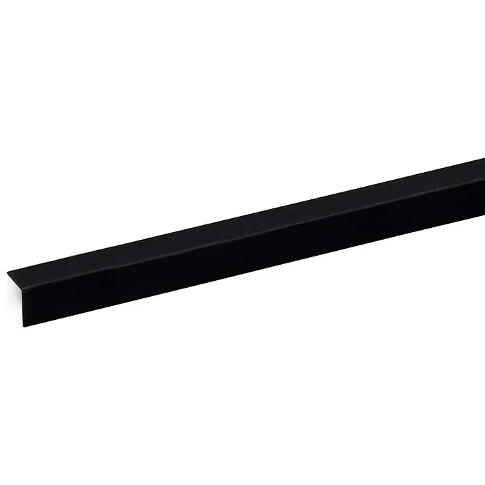 Hoekprofiel Zwart 260 cm - l x b x h: 260 cm x 15 mm x 15 mm, Kunststof - Close-up