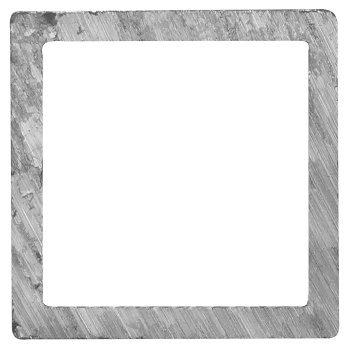Buis Vierkant Alu 20 x 20 mm - l x b x h: 200 cm x 20 mm x 20 mm, Aluminium, Grijs - Vooraanzicht