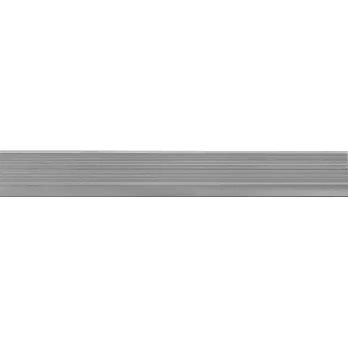 Trapprofiel Alu - l x b x h: 200 cm x 30 mm x 6 mm, Aluminium, Grijs - Close-up