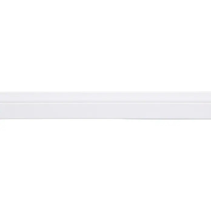 U-profiel Plaat < 12 mm - l x b x h: 260 cm x 15 mm x 12 mm, Kunststof, Wit - Close-up
