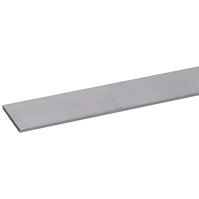 Afdekprofiel Alu - l x b x h: 200 cm x 25 mm x 2 mm, Aluminium, Grijs - Close-up