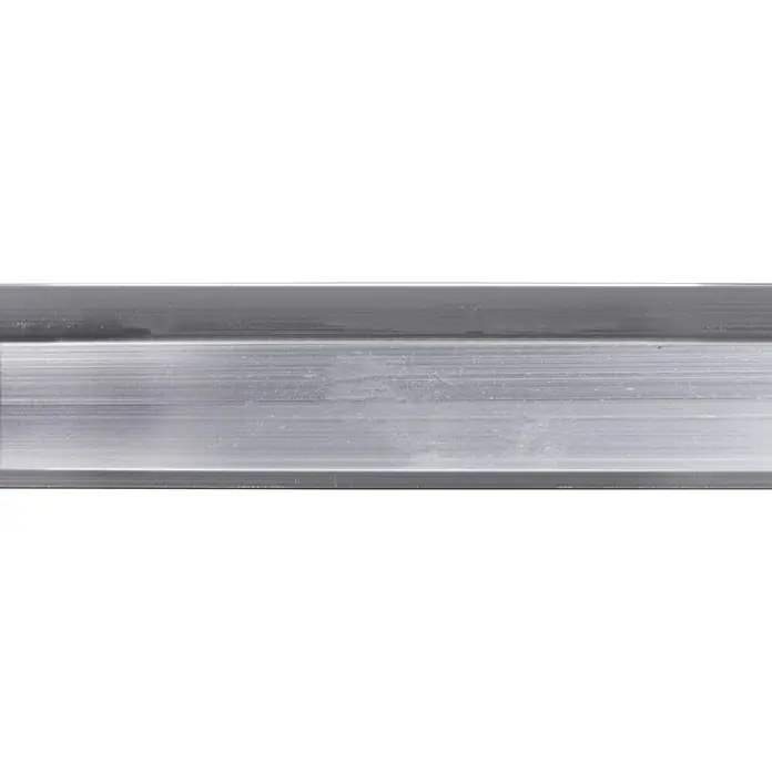 Lekdorpel Alu 200 cm - l x b x h: 200 cm x 34 mm x 17 mm, Aluminium, Grijs - Close-up