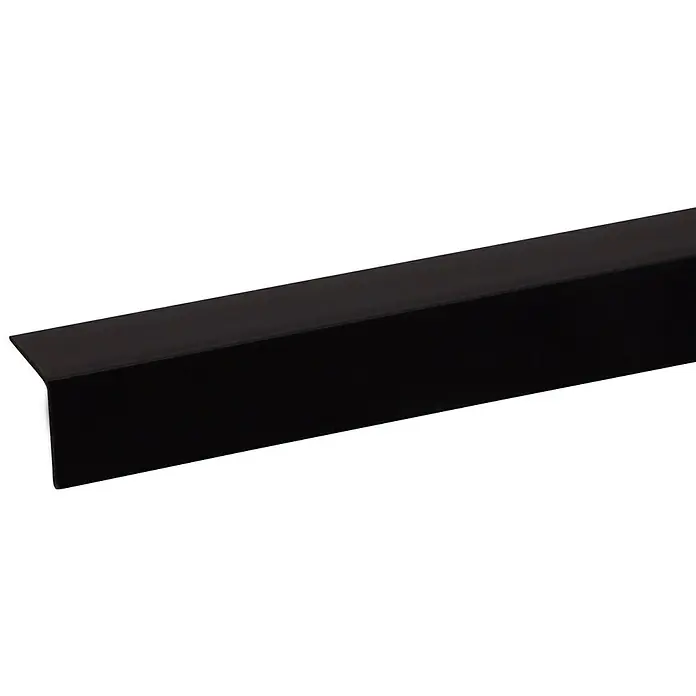 Hoekprofiel Zwart 260 cm - l x b x h: 260 cm x 20 mm x 20 mm, Kunststof - Close-up