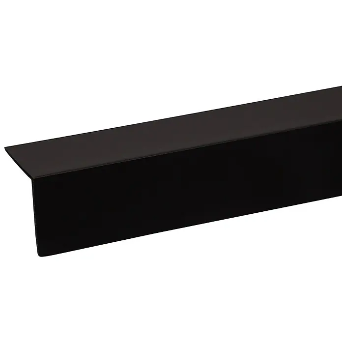 Hoekprofiel Zwart 260 cm - l x b x h: 260 cm x 30 mm x 30 mm, Kunststof - Close-up