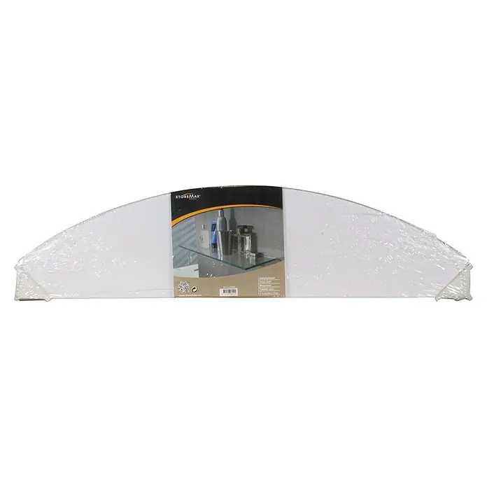 Storemax Glazen schap Trendo helder - 0,6 x 15 cm - Vooraanzicht