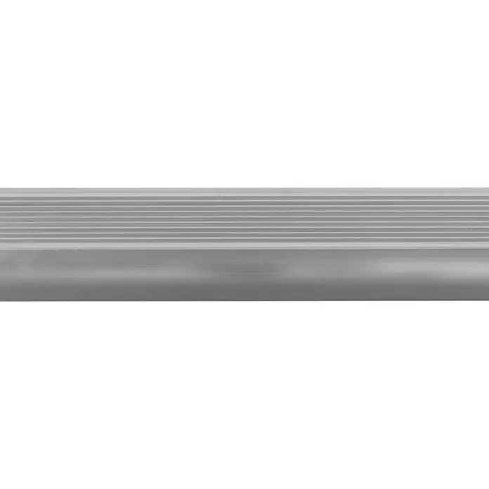 Trapprofiel Alu - l x b x h: 200 cm x 40 mm x 15 mm, Aluminium, Grijs - Close-up