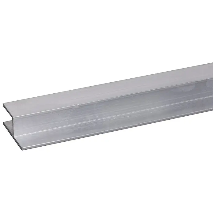 H-profiel Stoel Alu 200 cm - l x b x h: 200 cm x 26 mm x 11 mm, Aluminium, Grijs - Close-up