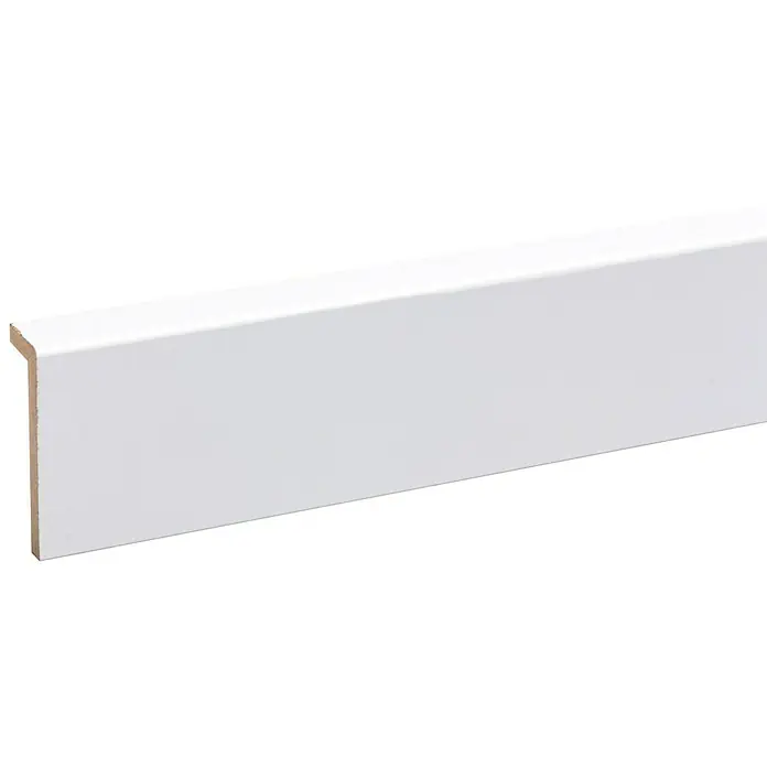 Overzetplint Wit - 240 cm x 65 mm x 20 mm, Wit - Close-up