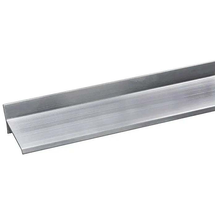 Lekdorpel Alu 200 cm - l x b x h: 200 cm x 34 mm x 17 mm, Aluminium, Grijs - Close-up