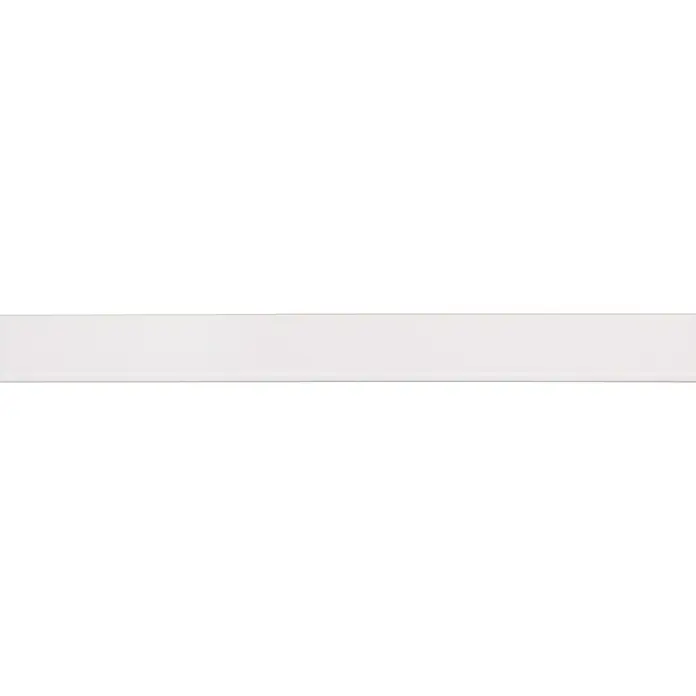 Afdekprofiel 260 cm - l x b x h: 260 cm x 20 mm x 2 mm, Kunststof, Wit - Close-up
