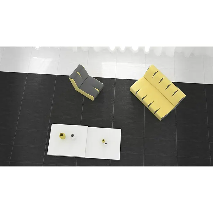 Feinsteinzeugfliese Motion - 45 x 90 cm, Anthrazit, Matt - Stimmungsaufnahme