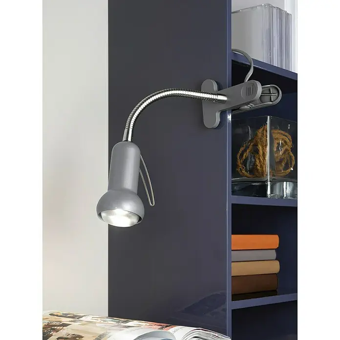 Eglo Klemmleuchte Fabio - 1-flammig, Max. Leistung: 40 W, Silber - Stimmungsaufnahme