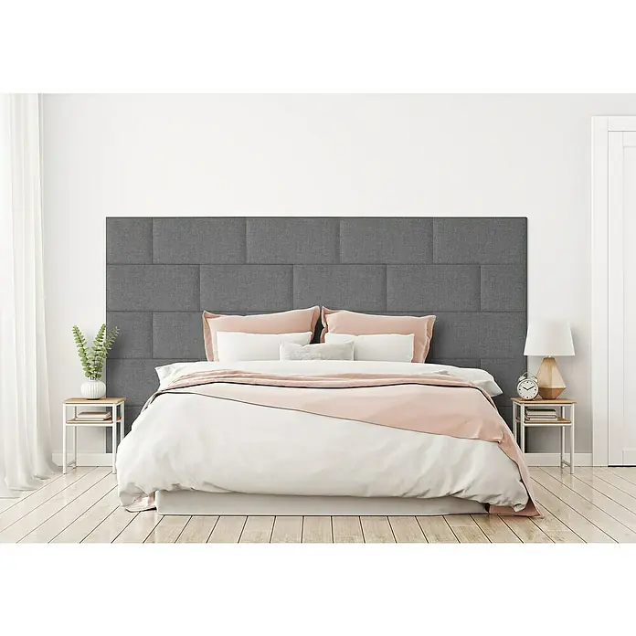 Fllow Deko-Wandpolster Set Inari A1 - 270 x 150 cm, Grau - Stimmungsaufnahme