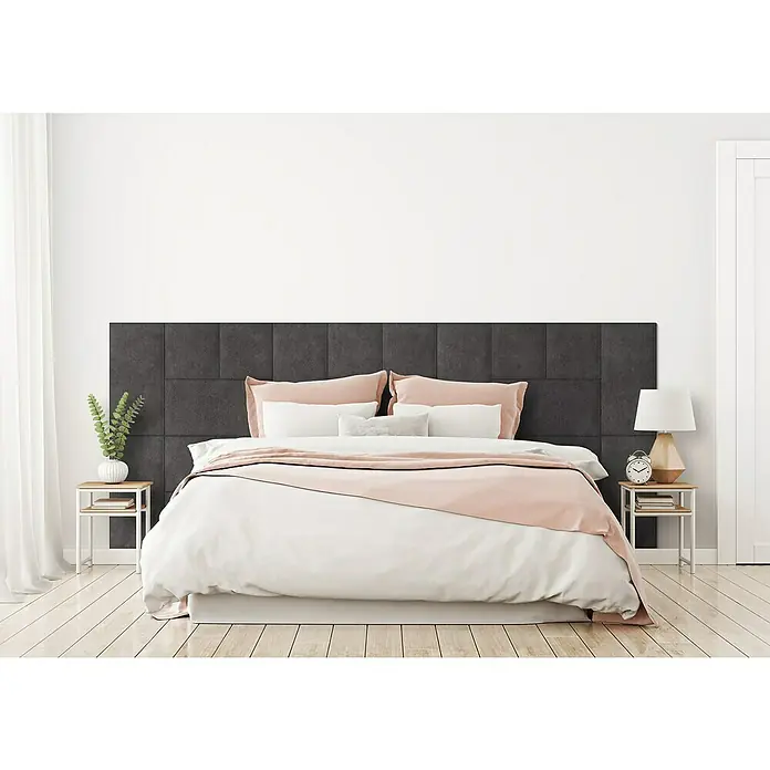 Fllow Deko-Wandpolster Set Preston A2 - 270 x 150 cm, Schiefer - Stimmungsaufnahme