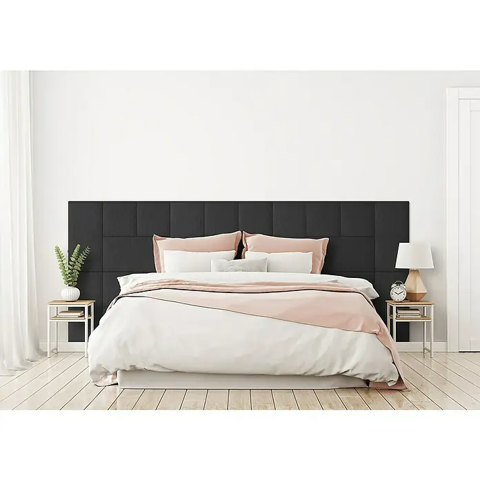 Fllow Deko-Wandpolster Set Inari A2 - 270 x 150 cm, Anthrazit - Stimmungsaufnahme