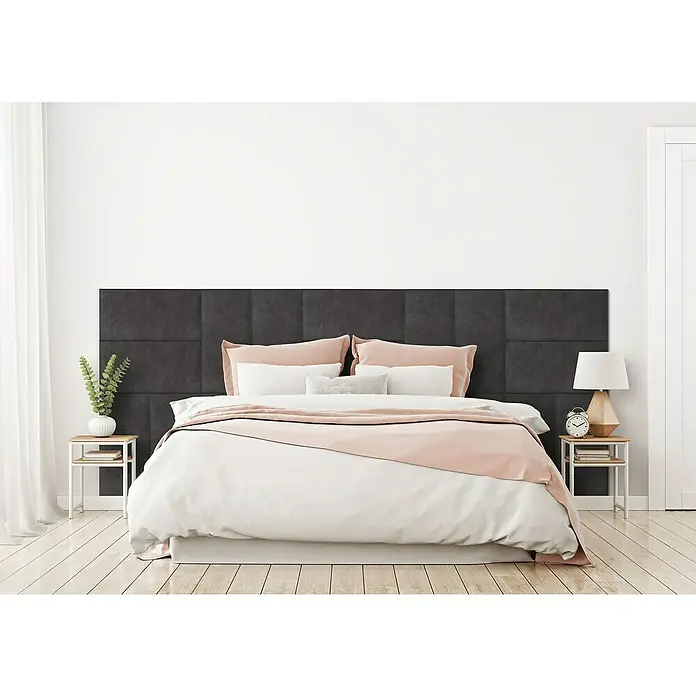 Fllow Deko-Wandpolster Set Preston A3 - 270 x 150 cm, Schiefer - Stimmungsaufnahme