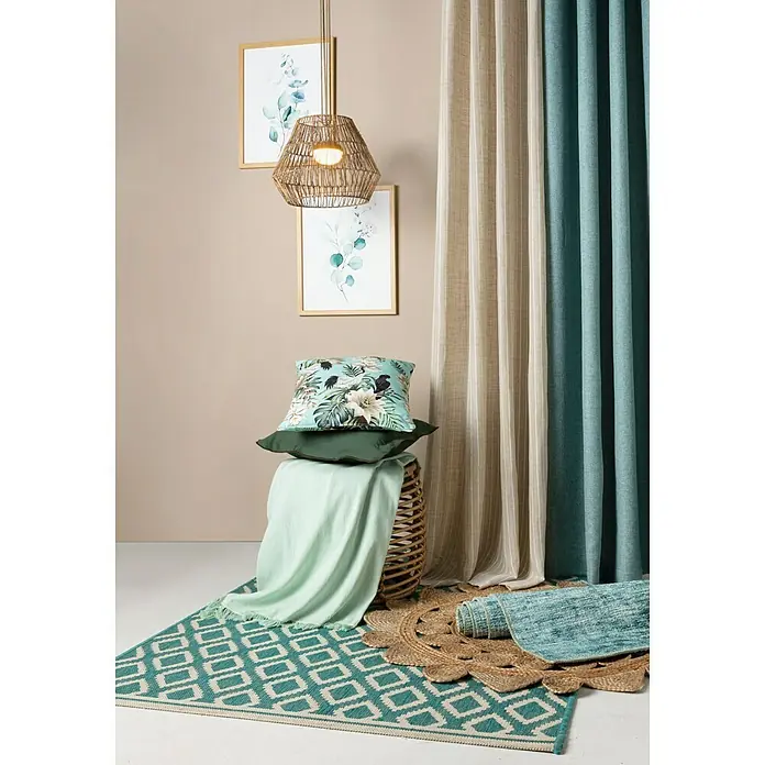 Alfombra Sun Diamond - Mint, 170 x 120 cm, 100% Polipropileno - Foto ambiente
