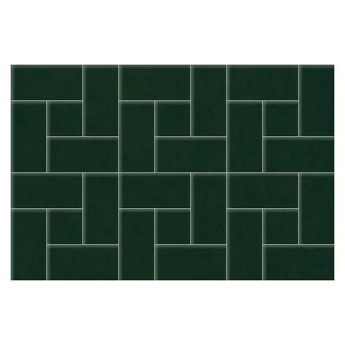 Fllow Deko-Wandpolster Set Velvet A4 - 270 x 150 cm, Grün - Draufsicht