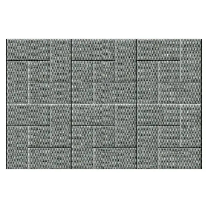 Fllow Deko-Wandpolster Set Inari A4 - 270 x 150 cm, Grau - Draufsicht