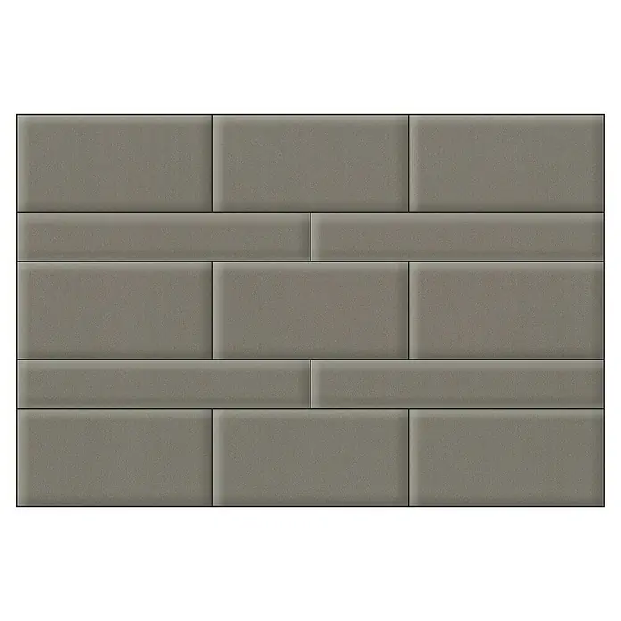 Fllow Deko-Wandpolster Set Velvet B1 - 270 x 150 cm, Taupe - Draufsicht