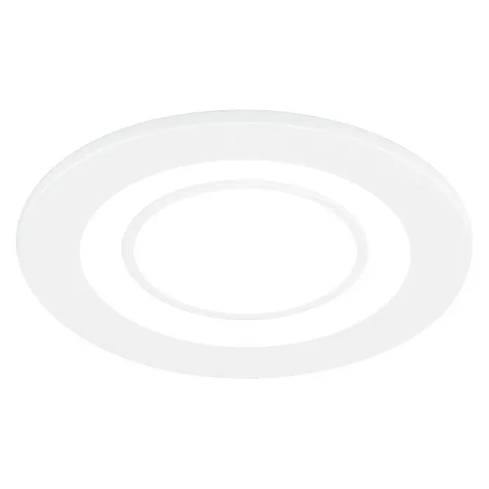 Trio Lighting Downlight LED empotrable redondo Core - 5 W, Ø x Al: 82 x 3,5 cm, Blanco, Blanco cálido - Vista ascendente