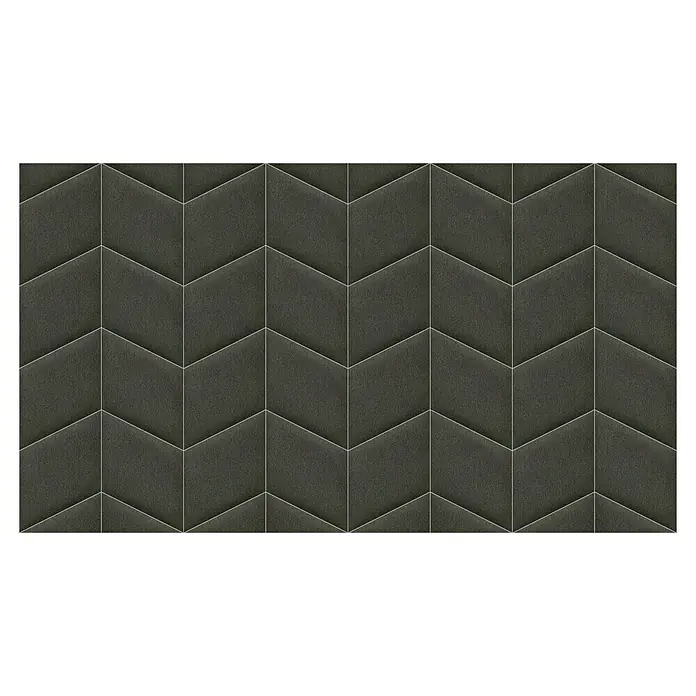 Fllow Deko-Wandpolster Set Velvet C1 - 270 x 150 cm, Anthrazit - Draufsicht