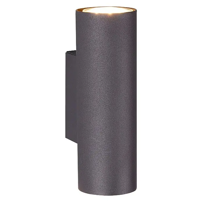 Trio Lighting Marley Aplique de pared redondo - 70 W, Negro, GU10 - Vista angular