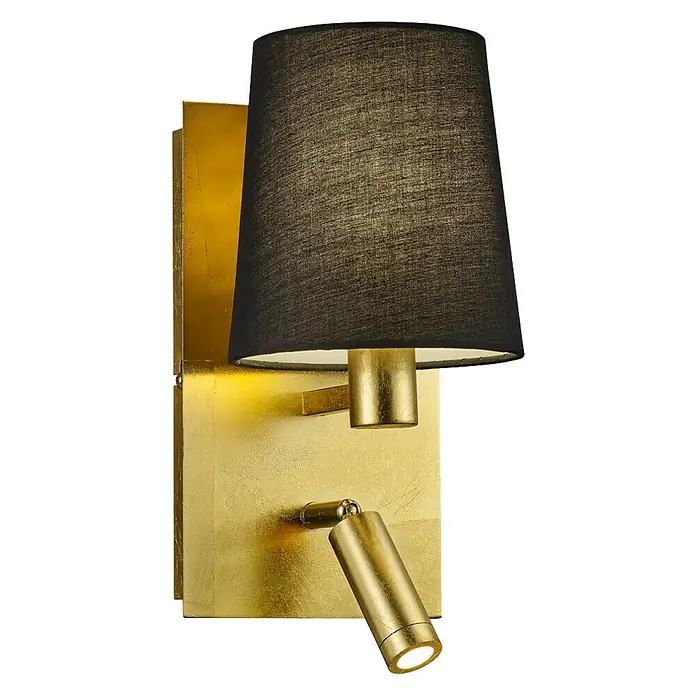 Trio Lighting Aplique de pared LED Marriot - 40 W, Oro, Blanco cálido - Vista angular