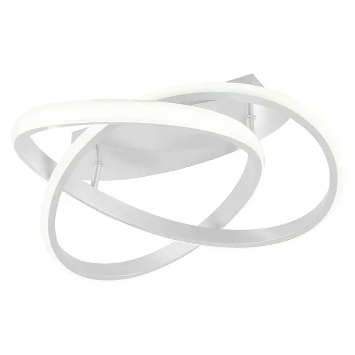 Trio Lighting Plafón LED Course - 18 W, Blanco mate, Blanco, Blanco neutro - Vista ascendente