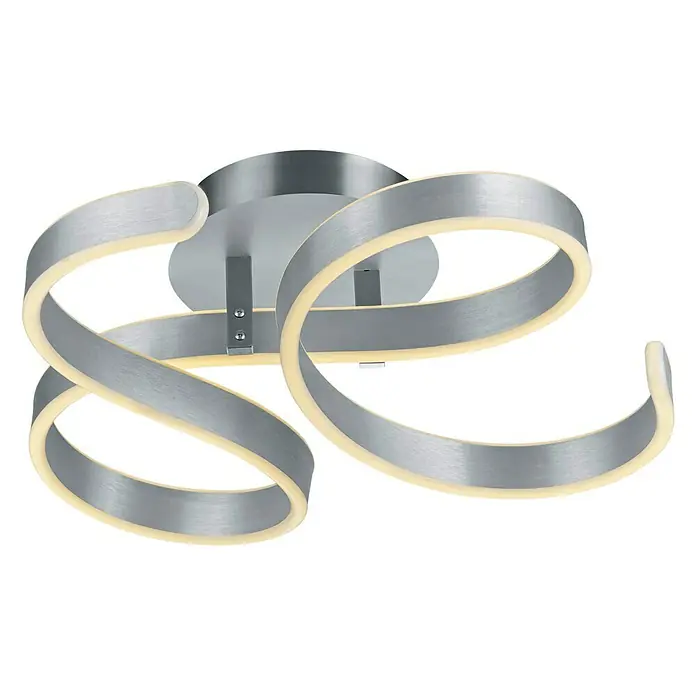 Trio Lighting Plafón LED Francis - 40 W, L x An x Al: 19 x 54 x 52 cm, Aluminio, Blanco cálido - Vista ascendente