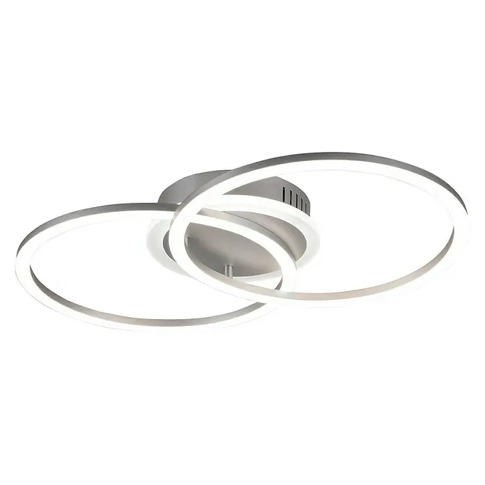 Trio Lighting Plafón LED Venida - 25 W, L x An x Al: 50 x 30 x 7 cm, Titanio, Blanco cálido - Vista ascendente