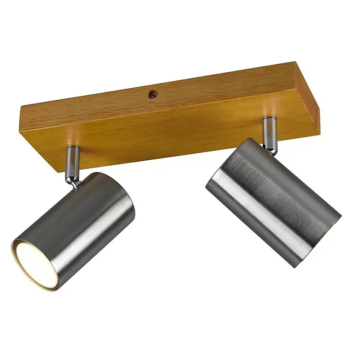 Trio Lighting Marley Regleta - 30 W, L x An x Al: 9 x 26 x 16 cm, GU10, 2 ud. - Vista angular