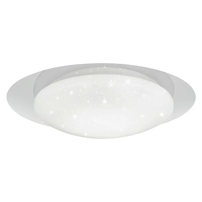 Trio Lighting Plafón LED redondo Frodo - 13 W, Ø x Al: 350 mm x 8 cm, Blanco, Blanco cálido - Vista frontal