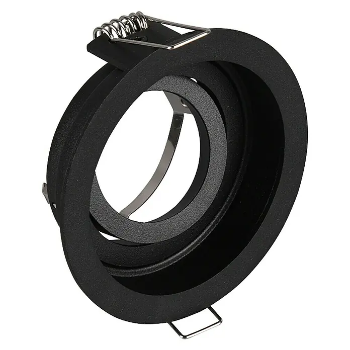 Trio Lighting Foco empotrable Kenai - 15 W, Ø x Al: 9 x 10 cm, Negro - Vista angular