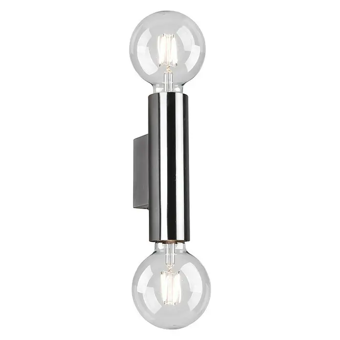 Trio Lighting Aplique de pared Vannes - 40 W, Níquel mate, E27 - Vista frontal