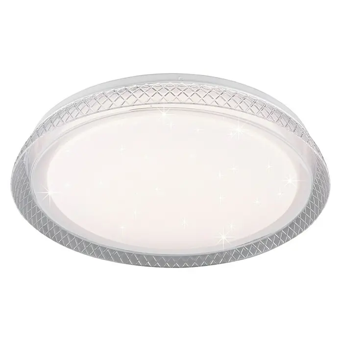 Trio Lighting Plafón LED redondo Heracles - 18 W, Ø x Al: 380 mm x 5 cm, Blanco, Blanco cálido - Vista ascendente