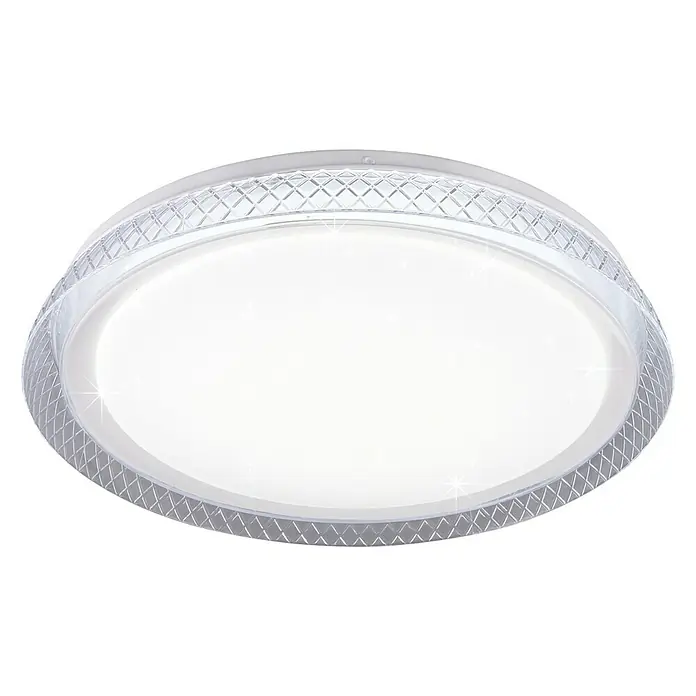 Trio Lighting Plafón LED redondo Heracles - 18 W, Ø x Al: 380 mm x 5 cm, Blanco, Blanco cálido - Vista ascendente