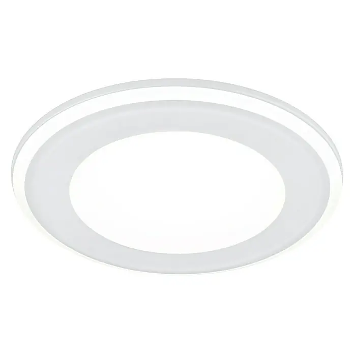 Trio Lighting Downlight LED empotrable redondo Aura - 10 W, Ø x Al: 14 x 3 cm, Blanco, Blanco cálido - Vista ascendente