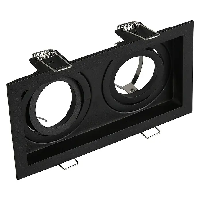 Trio Lighting Foco empotrable Kenai - 15 W, Negro, 2 ud. - Vista angular