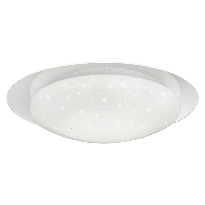 Trio Lighting Plafón LED redondo Frodo - 16 W, Ø x Al: 480 mm x 10 cm, Blanco, Blanco cálido - Vista ascendente