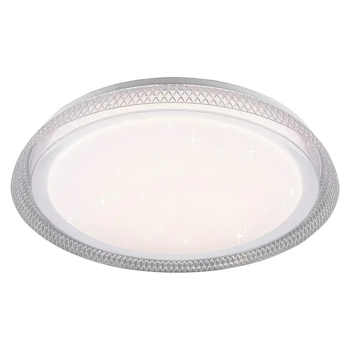 Trio Lighting Plafón LED redondo Heracles - 24 W, Ø x Al: 500 mm x 6 cm, Blanco, Blanco cálido - Vista ascendente