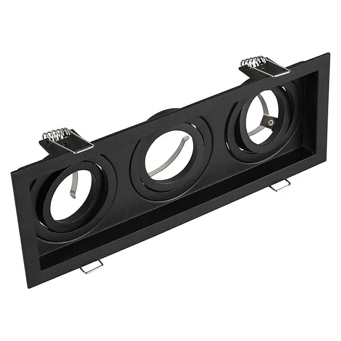 Trio Lighting Foco empotrable Kenai - 15 W, Negro, 3 ud. - Vista angular
