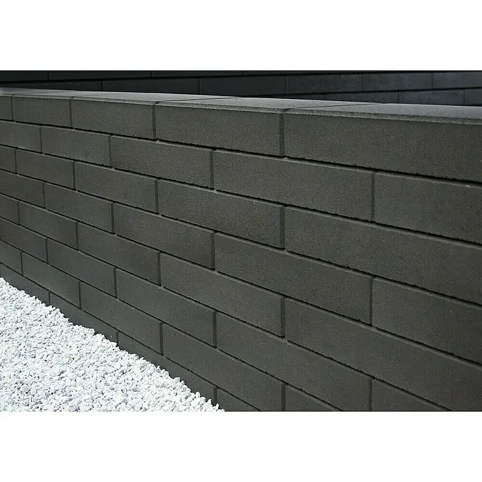 Mauerabdeckplatte C-Line - 50 x 25 x 8,5 cm, Anthrazit, Beton - Stimmungsaufnahme