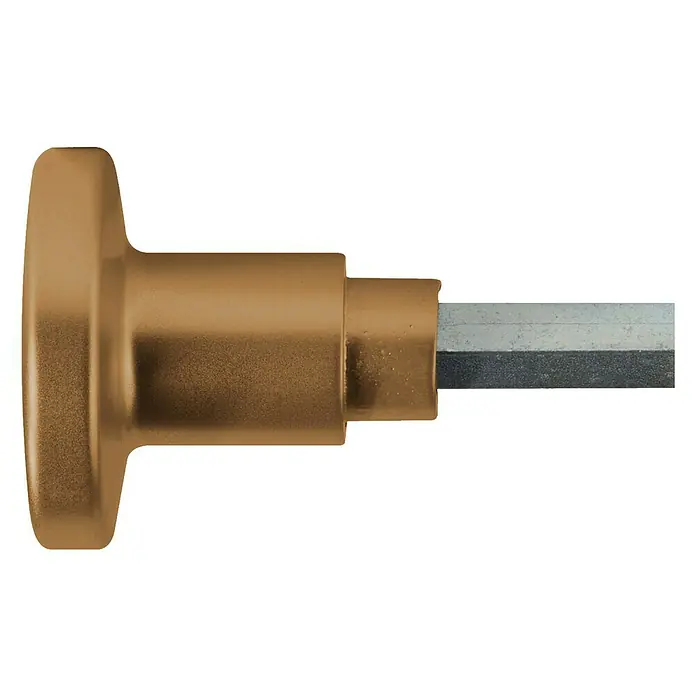 Portaferm Knopfdrücker - Vierkantstift: 8 mm, Bronze - Vorderansicht