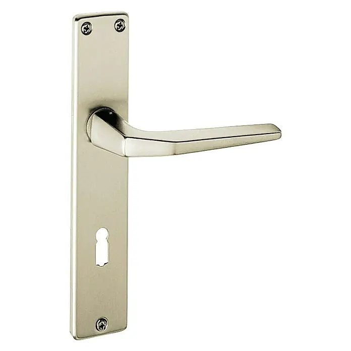 Portaferm Zimmertürgarnitur - Fingerform, Aluminium - Diagonale Ansicht